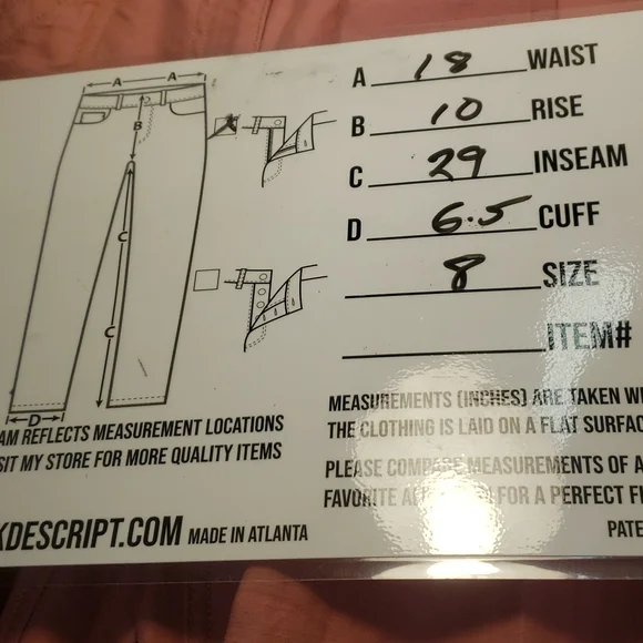 Loft  Marisasize 8 linen blend dusty rose colored pants  E86 - Picture 10 of 10